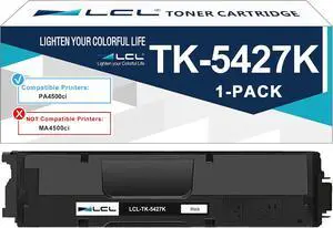 LCL TK5427 Black Toner Cartridge, High Yield 20,000 Pages, Compatible Replacement for Kyocera TK-5427K TK-5427 TASKalfa PA4500ci Color Laser Printer (1-Pack) LCL TK5427 Black Toner Cartridge, High Yield 20,000 Pages, Compatible Replacement for Kyocera TK-5427K TK-5427 TASKalfa PA4500ci Color Laser Printer (1-Pack)