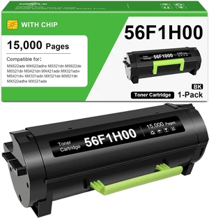 56F1H00 Toner Cartridge Compatible for Lexmark MS321 MS421 MS521 56F1H00 Toner Cartridge Compatible for Lexmark MS321 MS421 MS521
