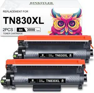 2-Pack TN830XL Toner Cartridges Compatible for Brother TN830 2-Pack TN830XL Toner Cartridges Compatible for Brother TN830