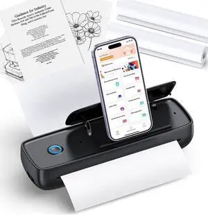 Portable Thermal Printer, Wireless & Bluetooth Mini Inkless Printer for Travel, Office, Home, Supports 8.5x11inch, Compatible with iPhone, Android, Laptop Portable Thermal Printer, Wireless & Bluetooth Mini Inkless Printer for Travel, Office, Home, Supports 8.5x11inch, Compatible with iPhone, Android, Laptop