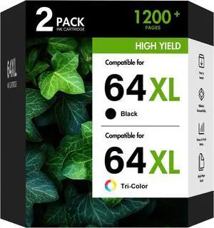 inkalfa 64XL 64 XL 7855 7900e Black and Color Ink Cartridge Combo Pack inkalfa 64XL 64 XL 7855 7900e Black and Color Ink Cartridge Combo Pack