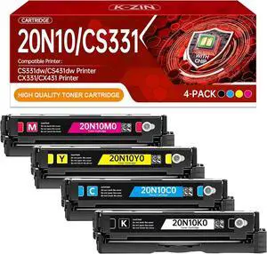 K-ZIN 20N10 CS331 CX331 Toner Cartridges 4-Color Toner with Chip K-ZIN 20N10 CS331 CX331 Toner Cartridges 4-Color Toner with Chip