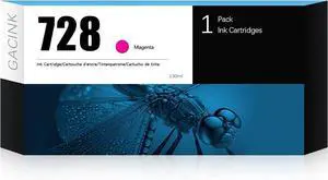 728 Ink Cartridge Magenta (F9J66A) 130ml Compatible with HP DesignJet T830 MFP & T730 Large Format Plotter Printers 728 Ink Cartridge Magenta (F9J66A) 130ml Compatible with HP DesignJet T830 MFP & T730 Large Format Plotter Printers