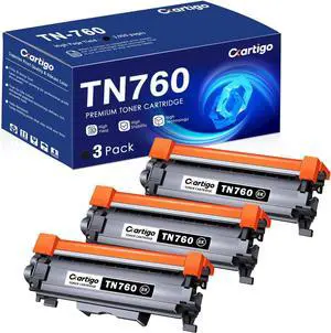 TN760 Black High Yield Toner Cartridge 3 Pack Replacement for TN-760 TN 760 Compatible with Brother MFC-L2710DW MFC-L2750DW HL-L2350DW HL-L2370DW HL-L2395DW HL-L2390DW DCP-L2550DW Printer TN760 Black High Yield Toner Cartridge 3 Pack Replacement for TN-760 TN 760 Compatible with Brother MFC-L2710DW MFC-L2750DW HL-L2350DW HL-L2370DW HL-L2395DW HL-L2390DW DCP-L2550DW Printer