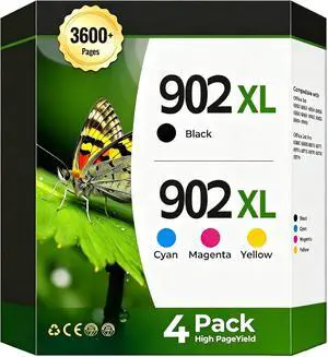 902 902XL Ink Cartridges Compatible for Officejet Pro 6978 Ink Replacement for HP 902 XL HP902 Combo Pack with Office Jet Pro 6978 6968 6963 6964 6962 6950 6954 6951 6960 6975 6956 6961 Printer 902 902XL Ink Cartridges Compatible for Officejet Pro 6978 Ink Replacement for HP 902 XL HP902 Combo Pack with Office Jet Pro 6978 6968 6963 6964 6962 6950 6954 6951 6960 6975 6956 6961 Printer