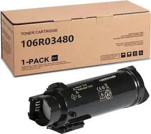 106R03480- Compatible for Xerox Phaser 6510/ Workcentre 6515 Black High Capacity Toner-Cartridge (5500 Pages) (1, Black) 106R03480- Compatible for Xerox Phaser 6510/ Workcentre 6515 Black High Capacity Toner-Cartridge (5500 Pages) (1, Black)