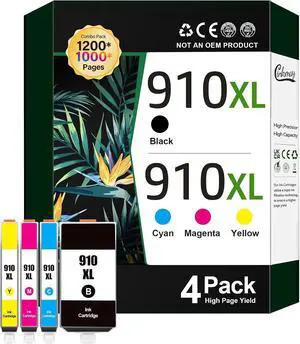 910 Ink Cartridge: Suitable for 910XL OfficeJet 8020, 8025, 8035 Printers (4-Pack) 910 Ink Cartridge: Suitable for 910XL OfficeJet 8020, 8025, 8035 Printers (4-Pack)