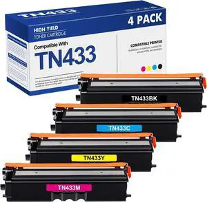 TN433 TN-433 4-Pack Toner Cartridges Set TN431 TN 433 MFC-L8900cdw L8360CDW TN433 TN-433 4-Pack Toner Cartridges Set TN431 TN 433 MFC-L8900cdw L8360CDW