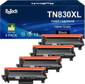 TN-830XL Toner Cartridges for Brother TN830 TN-830 TN-830XL TN830XL,4 Black TN-830XL Toner Cartridges for Brother TN830 TN-830 TN-830XL TN830XL,4 Black