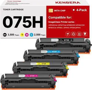 075H Toner Cartridge Set Compatible for Canon 075H 075 Color ImageCLASS 075H Toner Cartridge Set Compatible for Canon 075H 075 Color ImageCLASS