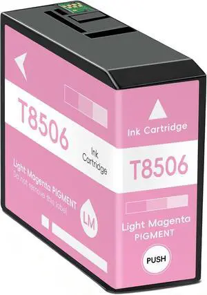 T8506 T850600 Ink Cartridge High Yield Remanufactured T8506 Vivid Light Magenta UltraChrome HD Ink Replacement for Epn Surecolor P800 Printer (87ML, LM) T8506 T850600 Ink Cartridge High Yield Remanufactured T8506 Vivid Light Magenta UltraChrome HD Ink Replacement for Epn Surecolor P800 Printer (87ML, LM)