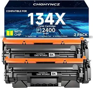 134X Black Toner Cartridges Replacement for HP 134 134X W1340A W1340X, Compatible with LaserJet Pro MFP M234dw M234sdn M234sdw Printers and LaserJet M209dw M209d Printers ( 2-Pack Black ) 134X Black Toner Cartridges Replacement for HP 134 134X W1340A W1340X, Compatible with LaserJet Pro MFP M234dw M234sdn M234sdw Printers and LaserJet M209dw M209d Printers ( 2-Pack Black )