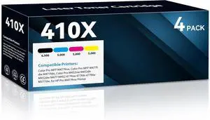 410X Toner Cartridges 4 Pack Compatible with HP 410X 410A CF410X Toner 410X Toner Cartridges 4 Pack Compatible with HP 410X 410A CF410X Toner