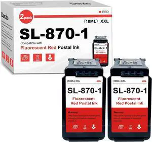 SL-870-1 Red Ink Cartridge Compatible for SL870-1 XXL Fluorescent Red Ink SL-870-1 Red Ink Cartridge Compatible for SL870-1 XXL Fluorescent Red Ink