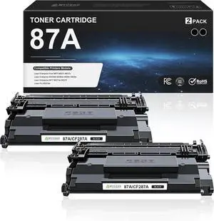 87A Toner Cartridge Black 2 Pack Replacement for HP 87A CF287A 87A Toner Cartridge Black 2 Pack Replacement for HP 87A CF287A