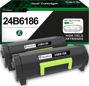 MasaiMara 24B6186 High Capacity Compatible Toner Cartridges Replacement for Lexmark M3150 XM3150 XM3150H Printers (Black, 2-Pack) MasaiMara 24B6186 High Capacity Compatible Toner Cartridges Replacement for Lexmark M3150 XM3150 XM3150H Printers (Black, 2-Pack)