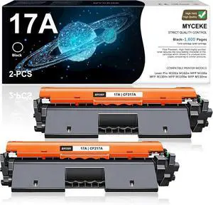 2 Pack 17A Black Toner Cartridge Replacement for HP 17A Toner 2 Pack 17A Black Toner Cartridge Replacement for HP 17A Toner