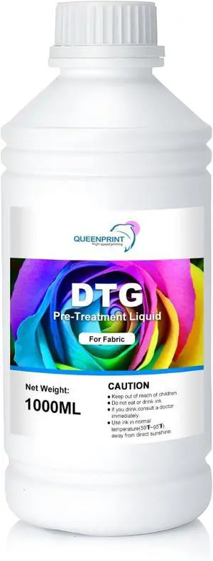 DTG Pre-Treatment 1000ML for Direct to Garment Printing Pre-Coating for Dark Color Fabric for DTG Printer with XP600 i3200 TX800 DX5 Dx6 Dx7 Printhead DTG Pre-Treatment 1000ML for Direct to Garment Printing Pre-Coating for Dark Color Fabric for DTG Printer with XP600 i3200 TX800 DX5 Dx6 Dx7 Printhead