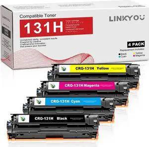 131H Toner Cartridge Set : 4 Pack 131H High Yield Replacement for Canon 131H Toner Cartridge CRG131 for ImageCLASS MF8280Cw MF624Cw MF628Cw LBP7110Cw Printer - Black/Cyan/Magenta/Yellow 131H Toner Cartridge Set : 4 Pack 131H High Yield Replacement for Canon 131H Toner Cartridge CRG131 for ImageCLASS MF8280Cw MF624Cw MF628Cw LBP7110Cw Printer - Black/Cyan/Magenta/Yellow