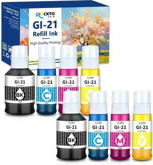 8 Pack GI-21 G3270 G3290 Ink Compatible with Canon GI21 Ink Refill Bottles 8 Pack GI-21 G3270 G3290 Ink Compatible with Canon GI21 Ink Refill Bottles
