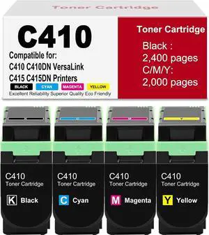 Compatible for C410/415 Toner 4P CMYK High Yield 8.4kpages Compatible for C410/415 Toner 4P CMYK High Yield 8.4kpages