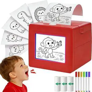 AI Voice Activated Sticker Printer for Kids Smart Portable Thermal Sticker Maker Toy with Voice-to-Image Generation AI Voice Activated Sticker Printer for Kids Smart Portable Thermal Sticker Maker Toy with Voice-to-Image Generation