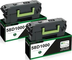 MasaiMara 58D1000 Toner Cartridge for Lexmark MS725dvn MS823dn MS823n MS825dn MS826de MX721ade MX721adhe MX722ade MX722adhe MX822ade MX822adtfe MX822adxe MX826 MS821 MS822 Printers (Black, 2-Pack) MasaiMara 58D1000 Toner Cartridge for Lexmark MS725dvn MS823dn MS823n MS825dn MS826de MX721ade MX721adhe MX722ade MX722adhe MX822ade MX822adtfe MX822adxe MX826 MS821 MS822 Printers (Black, 2-Pack)