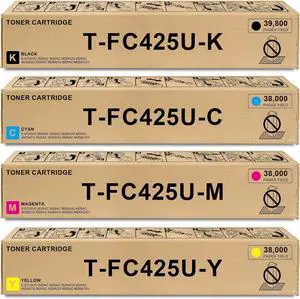 T-FC425U TFC425U Toner Replacement for Toshiba T-FC425U Toner for E-Studio 2525AC 3025AC 3525AC 4525AC 5525AC 6525AC Printer Toner T-FC425U-K T-FC425U-C T-FC425U-M T-FC425U-Y, 4-Pack CMYK T-FC425U TFC425U Toner Replacement for Toshiba T-FC425U Toner for E-Studio 2525AC 3025AC 3525AC 4525AC 5525AC 6525AC Printer Toner T-FC425U-K T-FC425U-C T-FC425U-M T-FC425U-Y, 4-Pack CMYK