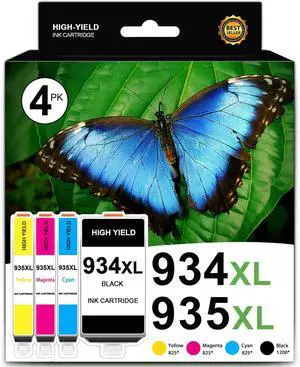 SFINK 934XL/935XL High Yield Ink Cartridges (4-Pack: Black, Cyan, Magenta, Yellow) Replacement for HP 934 and 935 for HP OfficeJet Pro 6230 6800 6812 6815 6820 6830 6835 Printers SFINK 934XL/935XL High Yield Ink Cartridges (4-Pack: Black, Cyan, Magenta, Yellow) Replacement for HP 934 and 935 for HP OfficeJet Pro 6230 6800 6812 6815 6820 6830 6835 Printers