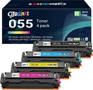 055 Toner 4-Pack replacement for Canon 055 055H mf743cdw toner cartridges 055 Toner 4-Pack replacement for Canon 055 055H mf743cdw toner cartridges