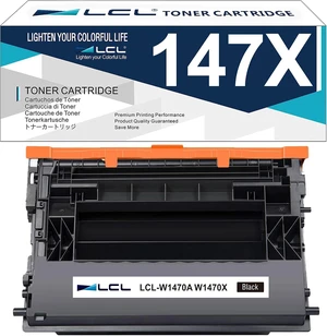 LCL 147X Black Toner Cartridge Replacement for HP 147X W1470X 147A W1470A for HP LaserJet M611 M612 M611dn M611x M612dn M612x MFP M634z M635fht M635 M635h M636fh Flow MFP M634h M635z M636z Printer LCL 147X Black Toner Cartridge Replacement for HP 147X W1470X 147A W1470A for HP LaserJet M611 M612 M611dn M611x M612dn M612x MFP M634z M635fht M635 M635h M636fh Flow MFP M634h M635z M636z Printer
