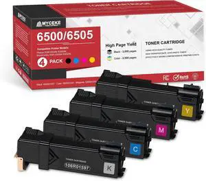 4 Pack WorkCentre 6505 Phaser 6500 Toner Cartridge:Compatible Toner 4 Pack WorkCentre 6505 Phaser 6500 Toner Cartridge:Compatible Toner