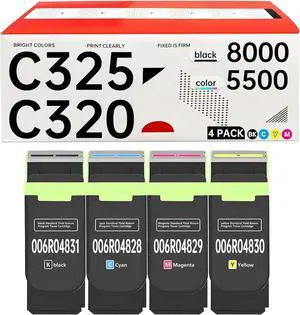 C320 C325 High Capacity Toner Cartridges 4 Pack 8000 Pages C320 C325 High Capacity Toner Cartridges 4 Pack 8000 Pages