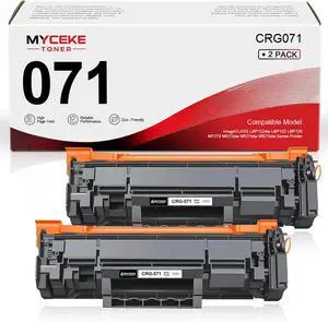071 Toner Cartridge: 2 Pack High Yield CRG 071 Cartridges Compatible for Canon 071 Toner Cartridge Work with ImageCLASS LBP122dw LBP122 LBP120 MF270 Mf272dw Mf273dw Mf275dw Printer 071 Toner Cartridge: 2 Pack High Yield CRG 071 Cartridges Compatible for Canon 071 Toner Cartridge Work with ImageCLASS LBP122dw LBP122 LBP120 MF270 Mf272dw Mf273dw Mf275dw Printer