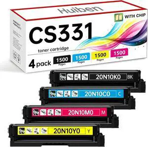 20N10 Toner Cartridges CS331 CX331 Standard capacity (with Chip) Replacement for 20N10K0 20N10C0 20N10M0 20N10Y0 Compatible with Lexmark CS331dw CS431dw CX331adwe CX431adw Printer(BCMY, 4-Pack) 20N10 Toner Cartridges CS331 CX331 Standard capacity (with Chip) Replacement for 20N10K0 20N10C0 20N10M0 20N10Y0 Compatible with Lexmark CS331dw CS431dw CX331adwe CX431adw Printer(BCMY, 4-Pack)