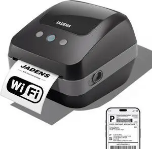 JADENS Dual-Band Wi-Fi 4x6 Shipping Label Printer for Small Business & Home(Black) JADENS Dual-Band Wi-Fi 4x6 Shipping Label Printer for Small Business & Home(Black)
