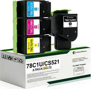 MasaiMara 78C1U 78C1UK0 78C1UC0 78C1UM0 78C1UY0 Ultra High Yield Toner Cartridges for Lexmark CS521, CS521dn, CS622, CS622de, CX622, CX622ade, CX625, CX625ade, CX625adhe Printers (Black, 2-Pack) MasaiMara 78C1U 78C1UK0 78C1UC0 78C1UM0 78C1UY0 Ultra High Yield Toner Cartridges for Lexmark CS521, CS521dn, CS622, CS622de, CX622, CX622ade, CX625, CX625ade, CX625adhe Printers (Black, 2-Pack)