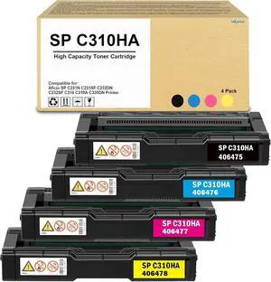 SkyPrint SP C310HA Toner Cartridge 406475 406476 406477 406478 SkyPrint SP C310HA Toner Cartridge 406475 406476 406477 406478