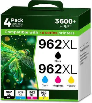 Q-image 962XL Ink Cartridge Combo Pack Replacement for OfficeJet Pro 9015e Q-image 962XL Ink Cartridge Combo Pack Replacement for OfficeJet Pro 9015e