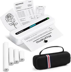 Phomemo Inkless Portable Printer, Portable Printers Wireless for Travel, M832 Bluetooth Thermal Mobile Printer for Phone Laptop, Support 8.5'' x 11'' & A4 Thermal Paper, for Office Home School Phomemo Inkless Portable Printer, Portable Printers Wireless for Travel, M832 Bluetooth Thermal Mobile Printer for Phone Laptop, Support 8.5'' x 11'' & A4 Thermal Paper, for Office Home School