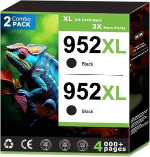 952XL Black Ink Cartridges Compatible With HP 952 Black Ink (2 Pack) Compatible with HP OfficeJet Pro 7740 8710 8715 8720 8702 8715 8725 8730 8736 8743 Printer High Yield Updated with V19.8.1 Chip 952XL Black Ink Cartridges Compatible With HP 952 Black Ink (2 Pack) Compatible with HP OfficeJet Pro 7740 8710 8715 8720 8702 8715 8725 8730 8736 8743 Printer High Yield Updated with V19.8.1 Chip