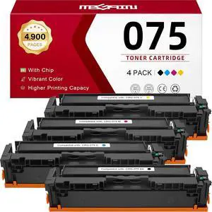 MEGAIN 075 Toner Cartridge Replacement for with Color Image Class MF665Cdw LBP646Cdw MF663Cdw Multicolor (with Chip, 4 Pack) MEGAIN 075 Toner Cartridge Replacement for with Color Image Class MF665Cdw LBP646Cdw MF663Cdw Multicolor (with Chip, 4 Pack)