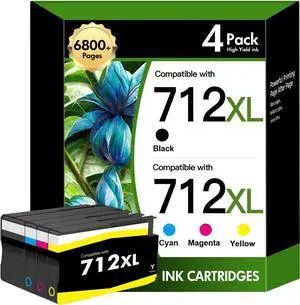 712 T210 712XL Ink Cartridge for HP Printers Black and Color Combo Pack 712 T210 712XL Ink Cartridge for HP Printers Black and Color Combo Pack