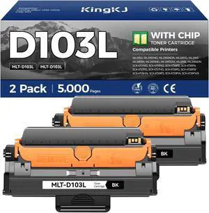 MLT-D103L Toner Cartridge Black 2Pack High-Yield Replacement for Samsung MLT-D103L D103L Compatible with Samsung ML-2950 ML-2955N ML-2956 SCX-4701ND SCX-4726FD SCX-4727FD SCX-4728HN SCX-4729FD Printer MLT-D103L Toner Cartridge Black 2Pack High-Yield Replacement for Samsung MLT-D103L D103L Compatible with Samsung ML-2950 ML-2955N ML-2956 SCX-4701ND SCX-4726FD SCX-4727FD SCX-4728HN SCX-4729FD Printer