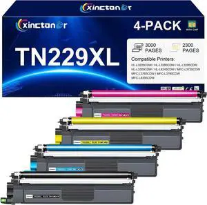 TN229XL 229XL Toner Cartridges 4 Pack HL-L3220CDW HL-L3280CDW TN229XL 229XL Toner Cartridges 4 Pack HL-L3220CDW HL-L3280CDW