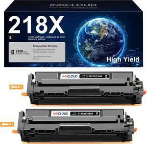 218X 2Black Toner Cartridgs Replacement for HP 218X 218A 3201dw MFP 3301fdw 218X 2Black Toner Cartridgs Replacement for HP 218X 218A 3201dw MFP 3301fdw