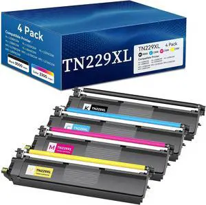 TN229XL Toner Cartridges 4 Pack Compatible for Brother TN2294PK TN-229XL TN229XL Toner Cartridges 4 Pack Compatible for Brother TN2294PK TN-229XL