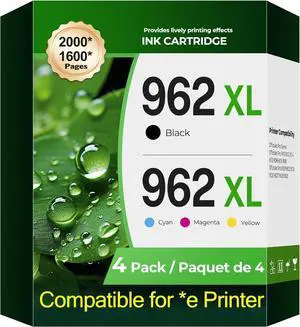 962XL Ink Cartridges Combo Pack OfficeJet Pro 9015e 9018e 9025e 9010 9020 Compatible for HP 962XL Ink Cartridges HP962XL HP962XL Printer Ink for OfficeJet Pro 9010 9015e 9018e 9012e 9025e 9022e 962XL Ink Cartridges Combo Pack OfficeJet Pro 9015e 9018e 9025e 9010 9020 Compatible for HP 962XL Ink Cartridges HP962XL HP962XL Printer Ink for OfficeJet Pro 9010 9015e 9018e 9012e 9025e 9022e