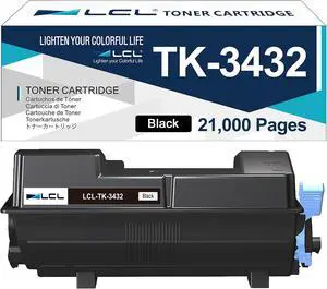 LCL TK-3432 Black Toner Cartridge Compatible with Kyocera TK-3432 TK3432 TK3432K 1T0C0W0US0 Toner for ECOSYS MA5500ifx PA5500x Printer, 21,000 Pages (1-Pack) LCL TK-3432 Black Toner Cartridge Compatible with Kyocera TK-3432 TK3432 TK3432K 1T0C0W0US0 Toner for ECOSYS MA5500ifx PA5500x Printer, 21,000 Pages (1-Pack)