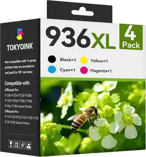 936XL 936 Ink Cartridges Replacement for HP 936 Ink Cartridges for HP 936e Ink 936XL Black and 936 Color Combo Pack for HP OfficeJet Pro 9120e 9730e 9130 9135e 9122e 9128e 9110b 9120b Printer 936XL 936 Ink Cartridges Replacement for HP 936 Ink Cartridges for HP 936e Ink 936XL Black and 936 Color Combo Pack for HP OfficeJet Pro 9120e 9730e 9130 9135e 9122e 9128e 9110b 9120b Printer